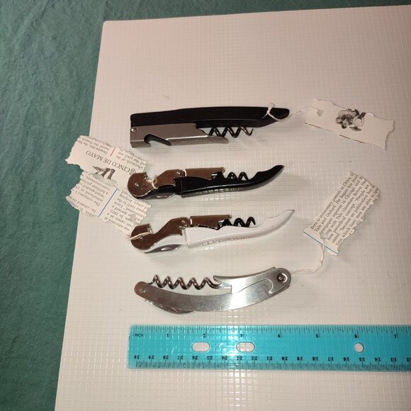 Bundle Deal Set 4 Wine Bottle Openers Cork Screw Vintage Rutherford Collectible - Picture 4 of 6